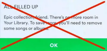 Spotify počet uložených skladeb bez limitu