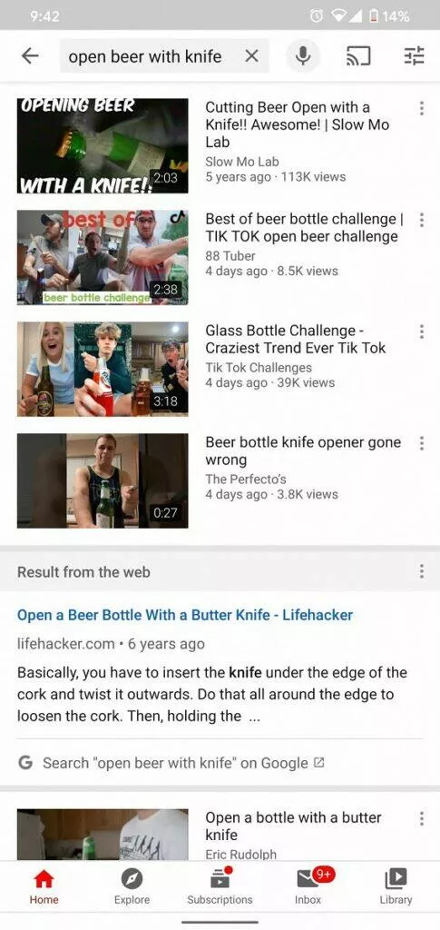 YouTube zobrazuje i Google vyhledávání 2