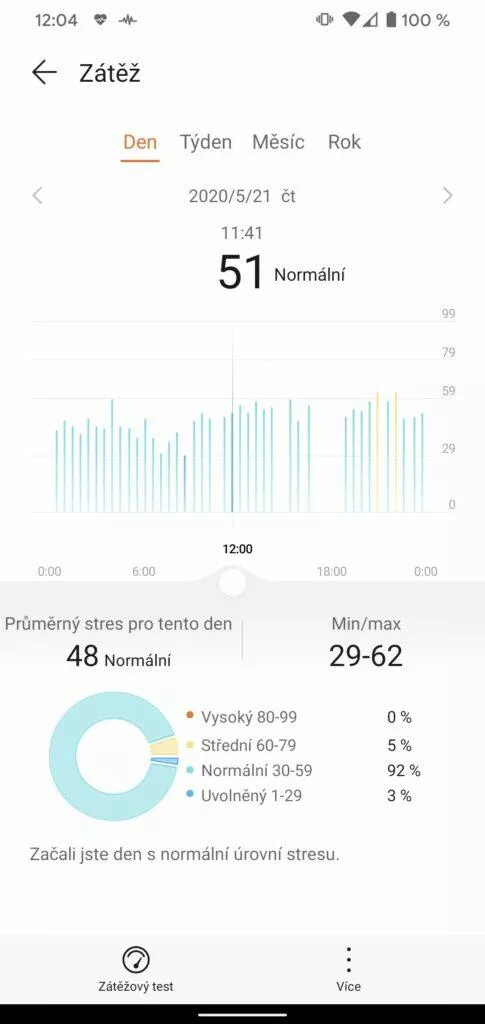 aplikace Huawei Health Zdraví zatez