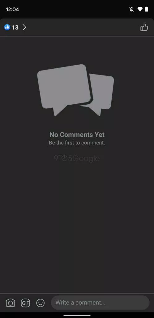 Facebook aplikace tmavý režim design screen 5