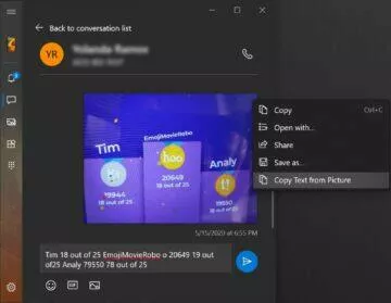 Váš telefon text z fotek PIP