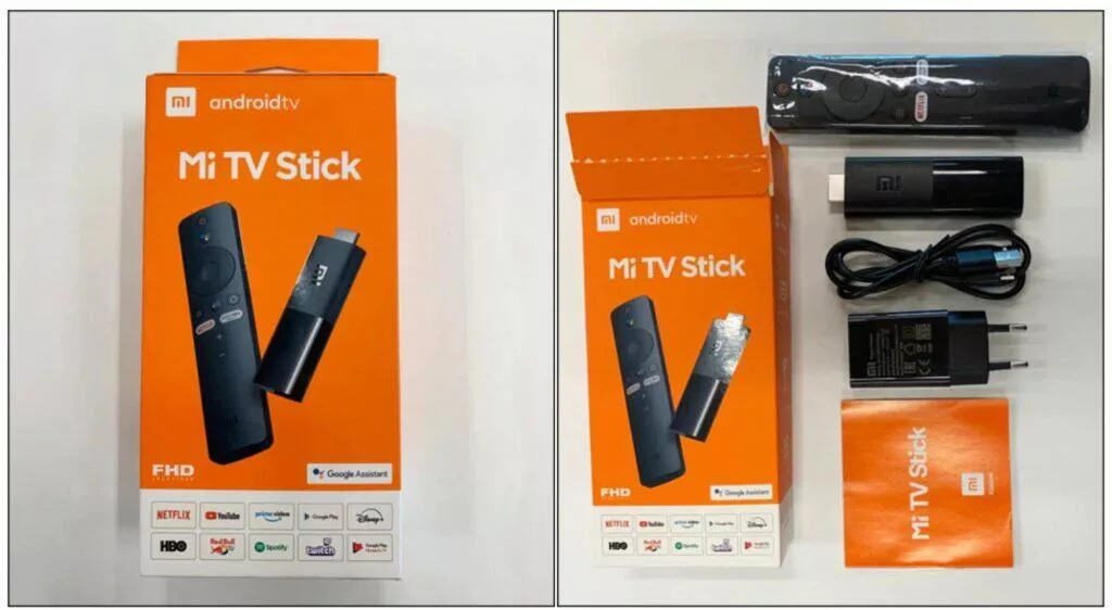 Xiaomi Mi TV Stick AliExpress fotky krabice