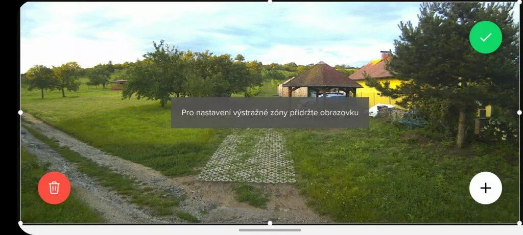 17 aplikace Netatmo Security výběr zóny