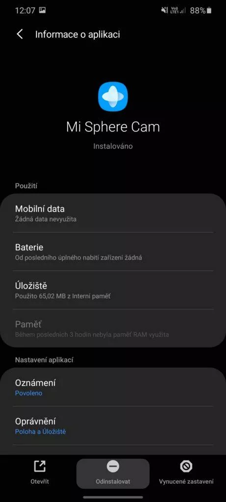 5 karta aplikace odinstalovat