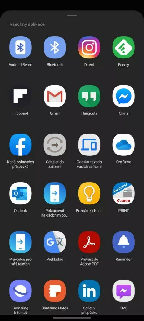 6 odeslání zvacího odkazu další aplikace