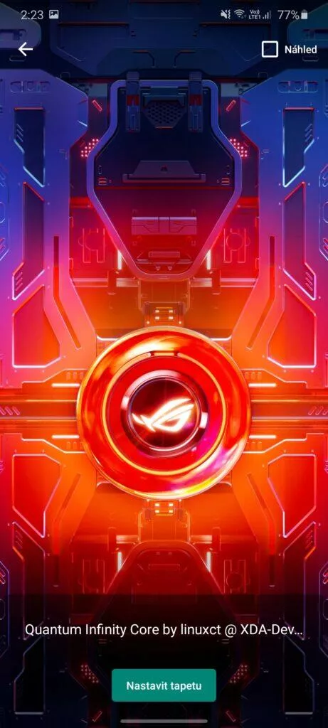 6 tapety ASUS ROG Phone 3 návod výběr tapety 3