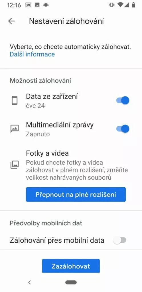 zalohovani nastaveni