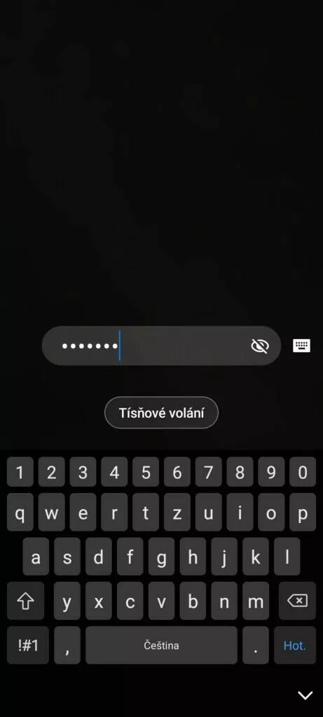 heslo odemykání