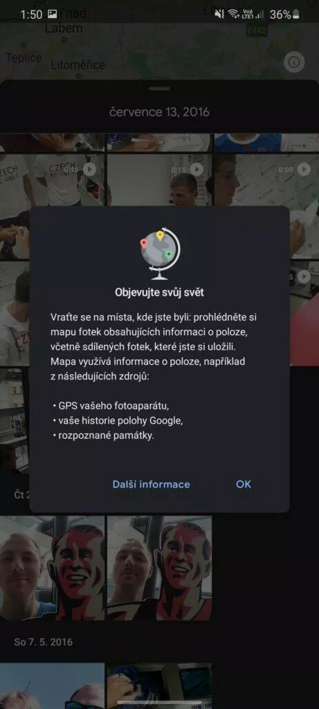 informace o poloze