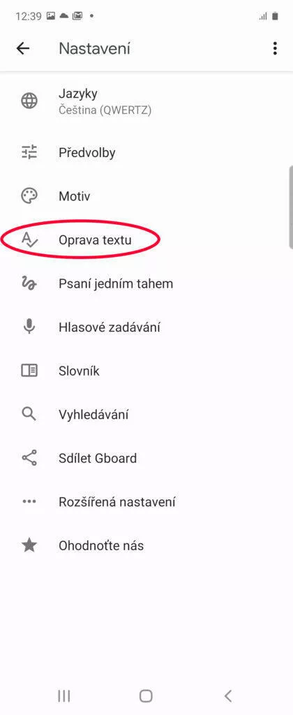 Jak vypnout autokorekci v telefonu gboard