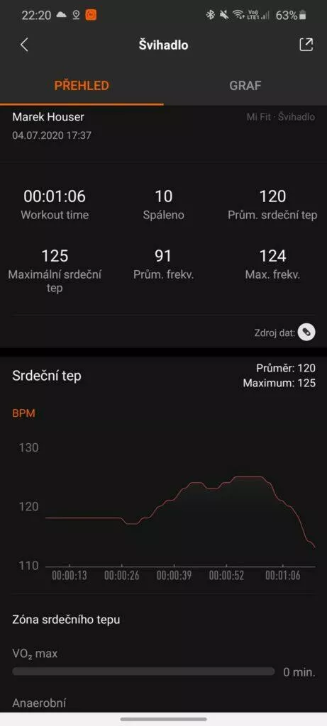 Mi Fit švihadlo