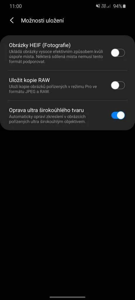 možnosti uložení fotografií