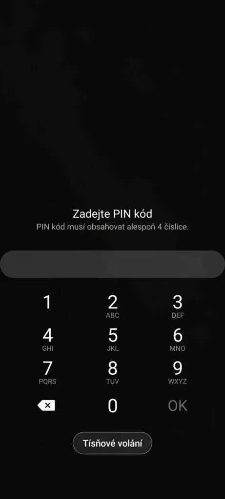 pin odemykání