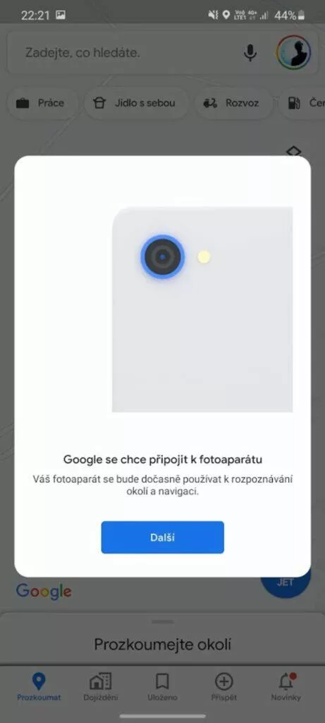 povoleni fotoaparatu