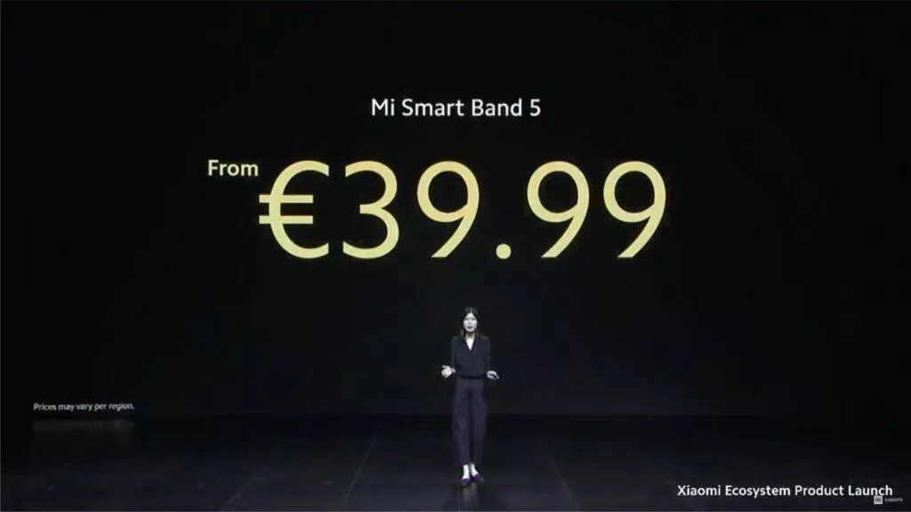 Xiaomi Mi Band 5 globální verze cena