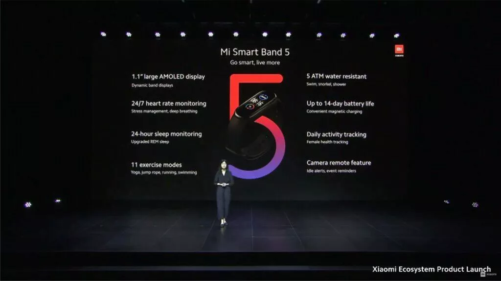 Xiaomi Mi Band 5 globální verze parametry