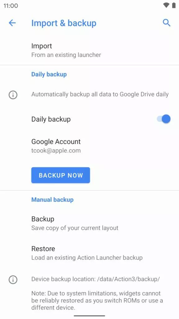 záloha na Google Disk