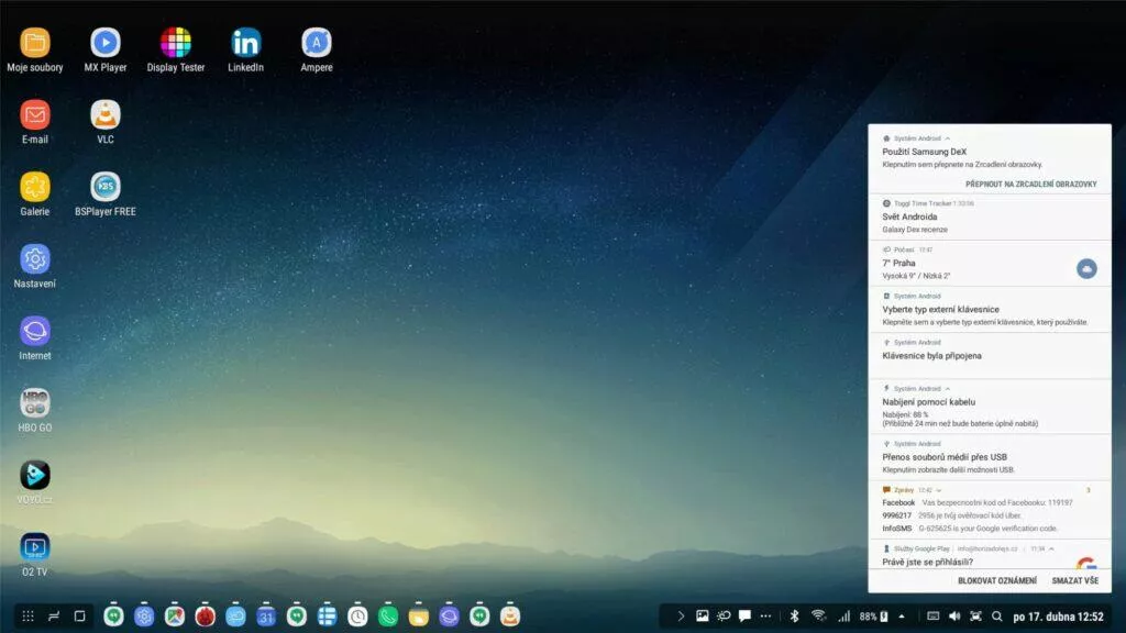 dex monitor notifikace
