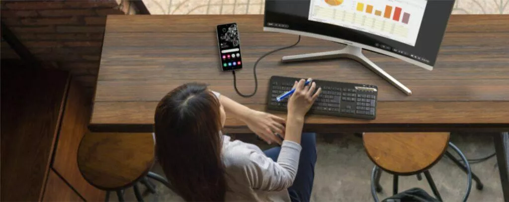 jak funguje Samsung DeX desktop