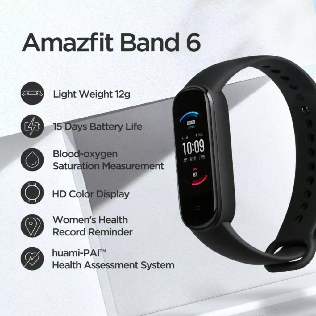 odhalený Huami Amazfit Band 6 přehled