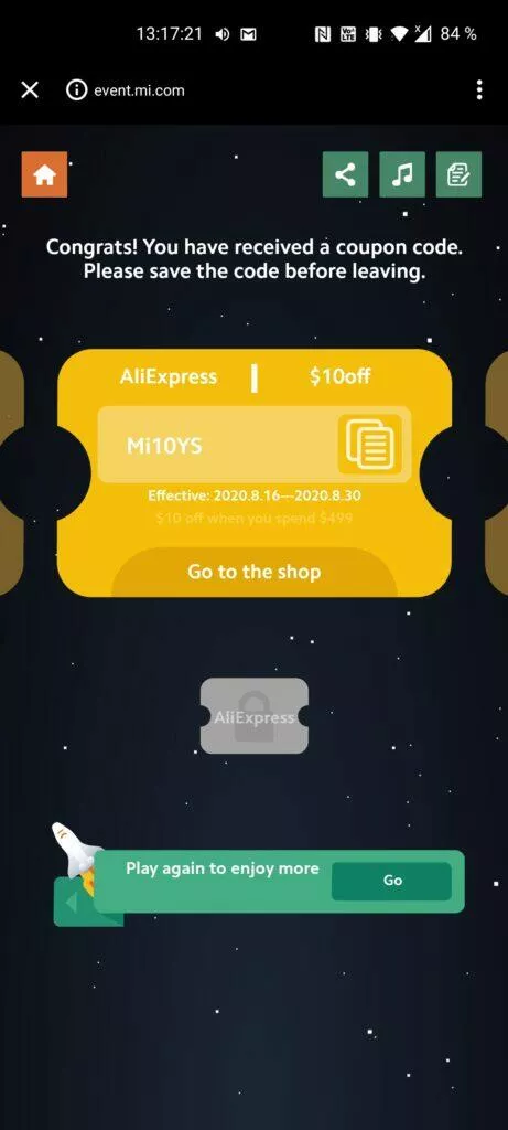 virtuální deskovka Xiaomi slevový kupón