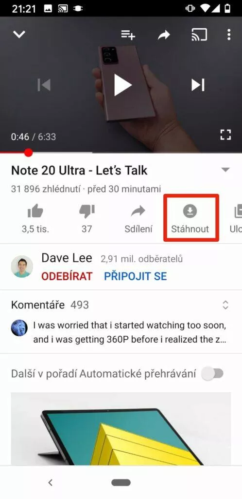 youtube stazeni offline