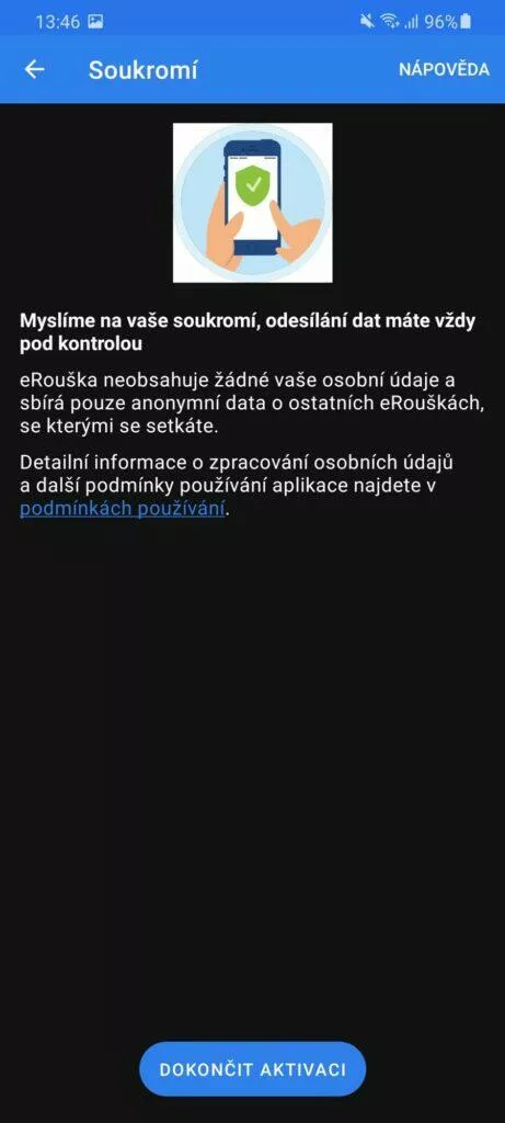 eRouška 2.1 soukromí