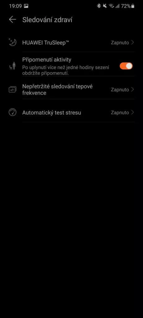 huawei health zdravi sledovani zdravi