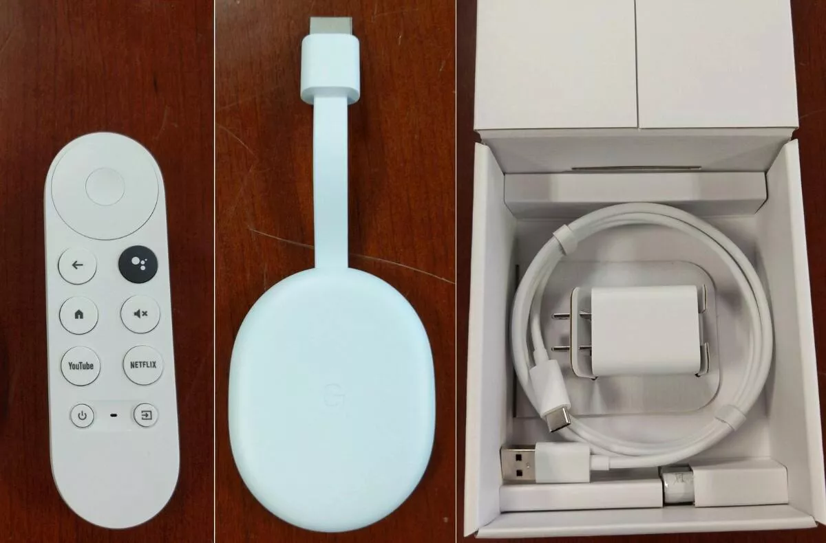 novy chromecast balení