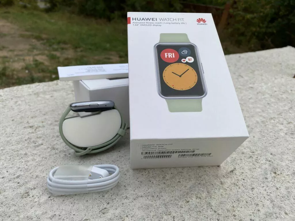 obsah balení huawei watch fit zelené