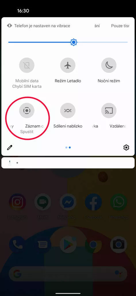 funkce nahrávání displeje android