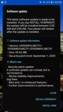 galaxy s7 bezpečnostní záplaty