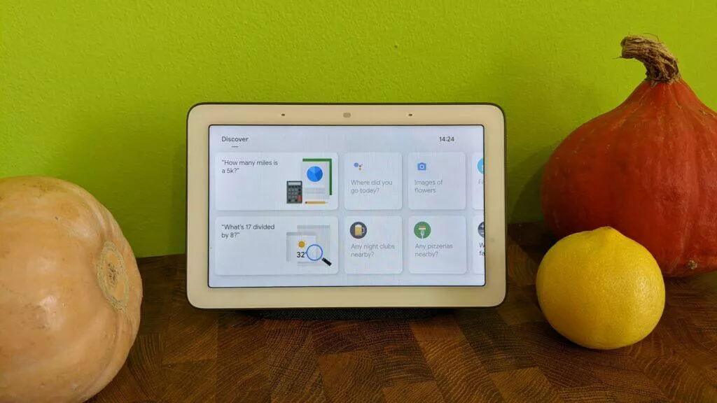 Google Home Hub update Discover možnosti