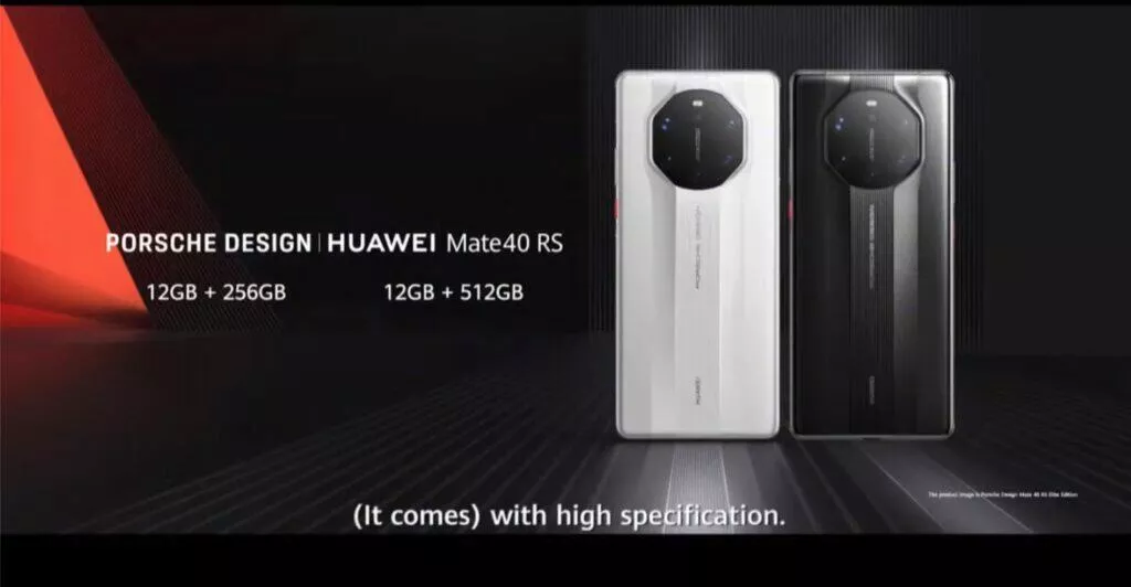 Mate 40 RS paměťové varianty