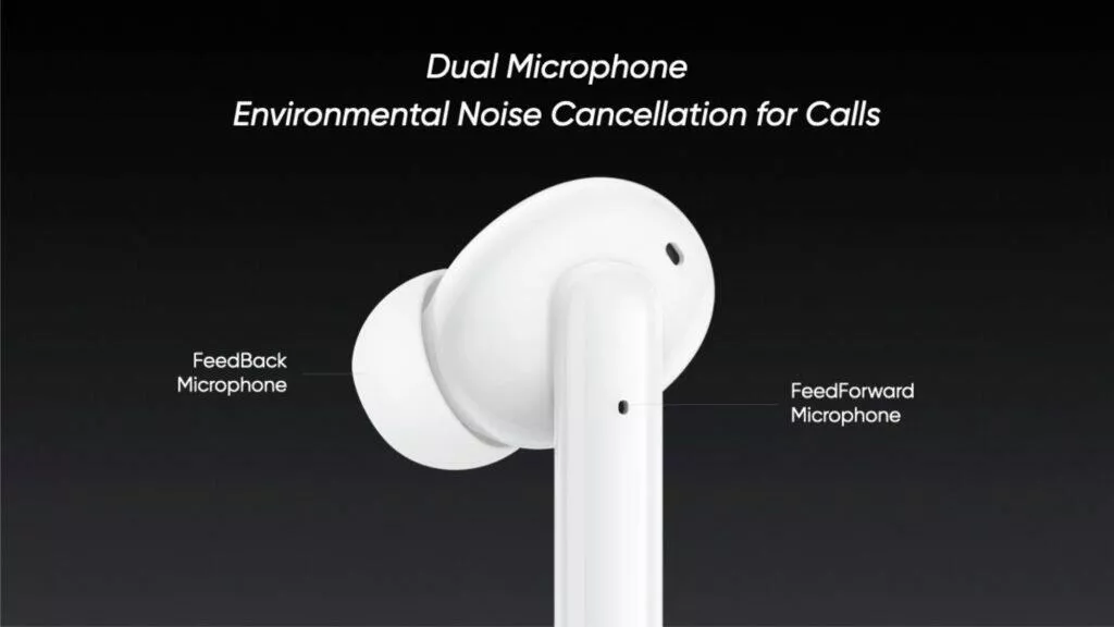 parametry Realme Buds Air Pro ANC mikrofony