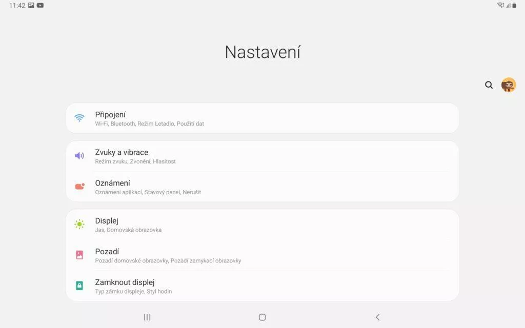 samsung galaxy tab s7 nastaveni