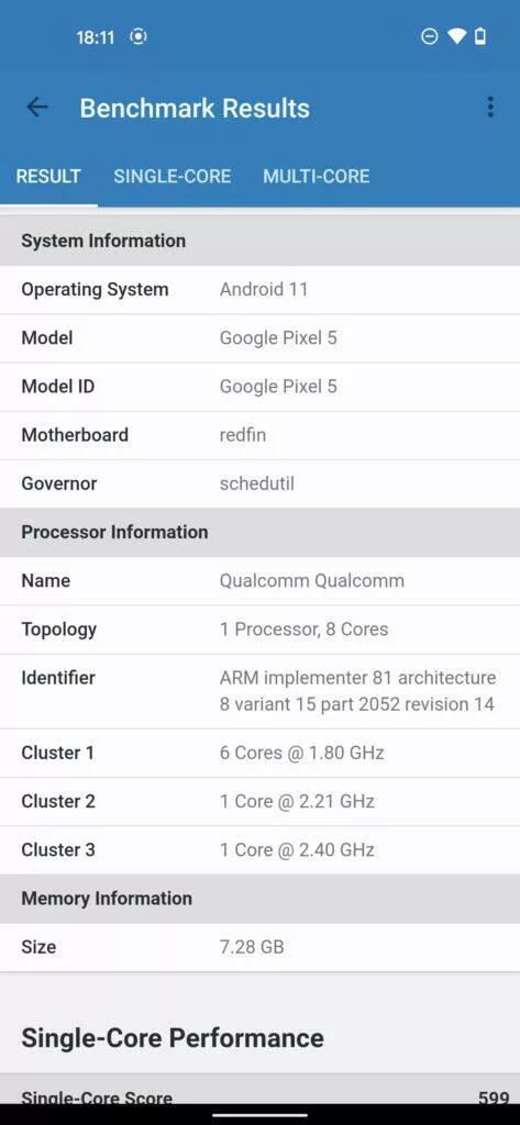 benchmark nový pixel