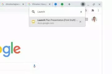 chrome 87 vyhledavani v kartach