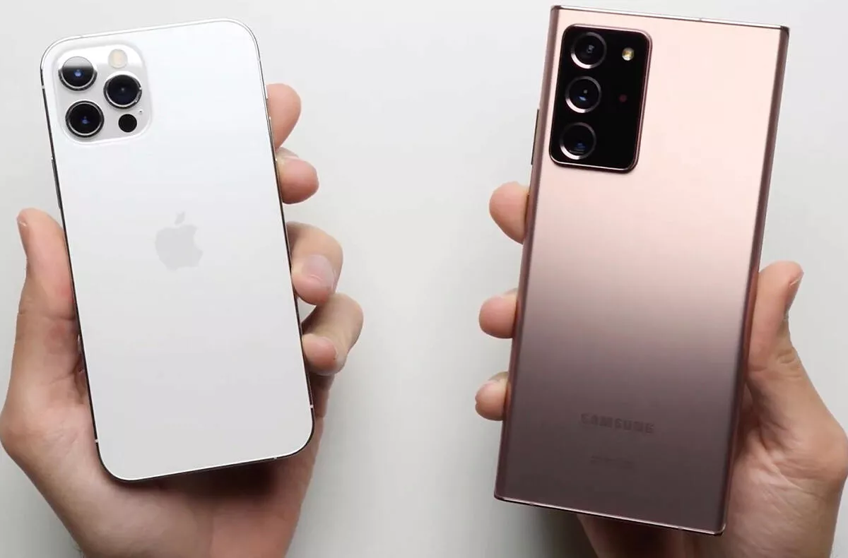 test rychlosti iphone 12 galaxy note 20