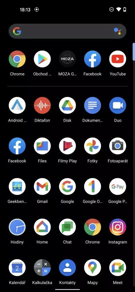 tmavý režim android 11