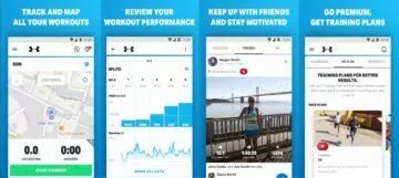 UA MapMyRun screens