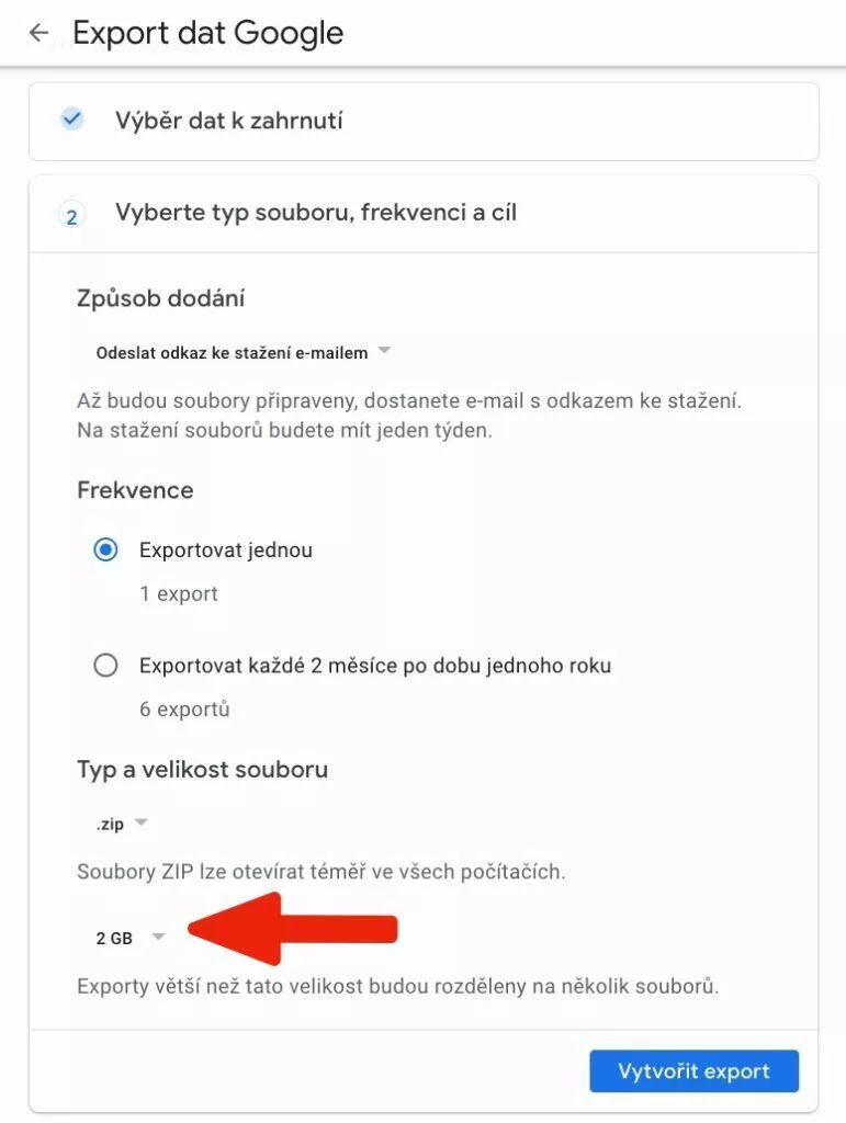 vybrani typu souboru