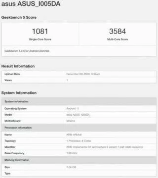 asus rog phone snapdragon 888