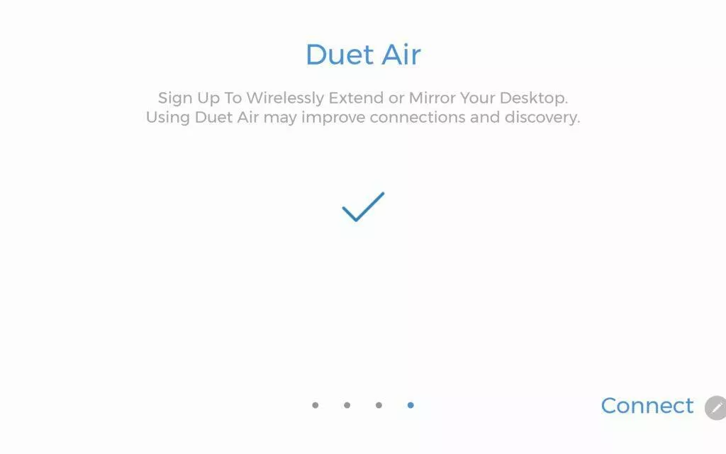 Duet Display Android aplikace připojení