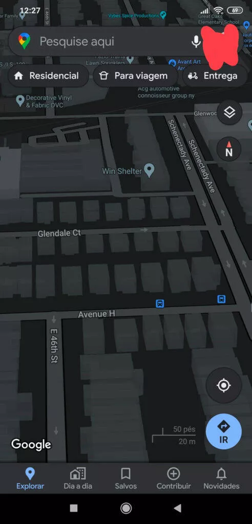 google mapy tmavý mód