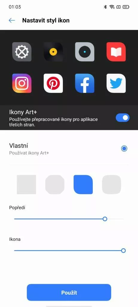 realme 7i ikony