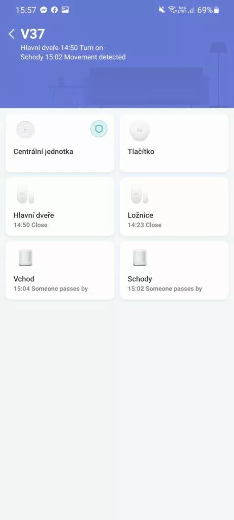 xiaomi home vsechna zarizeni