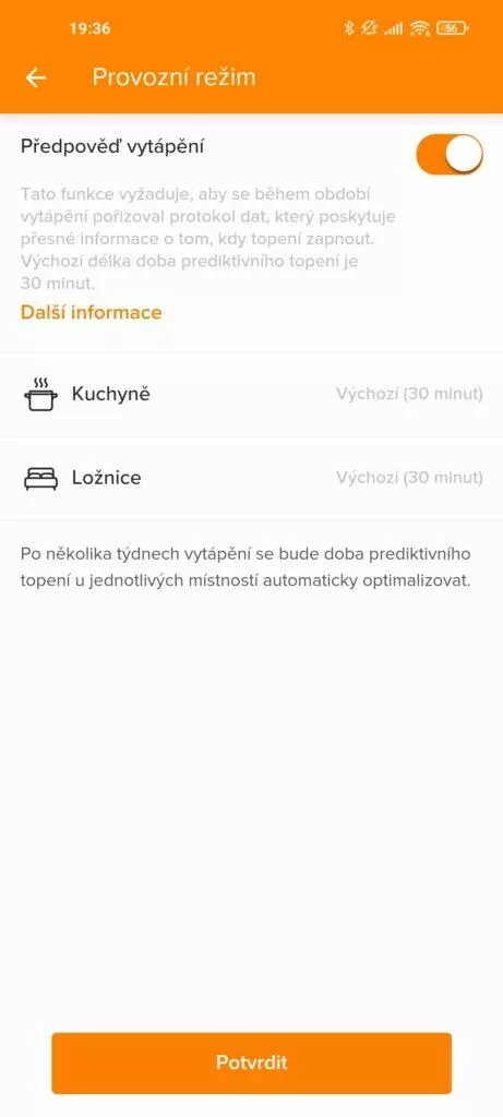netatmo energy provozni rezim