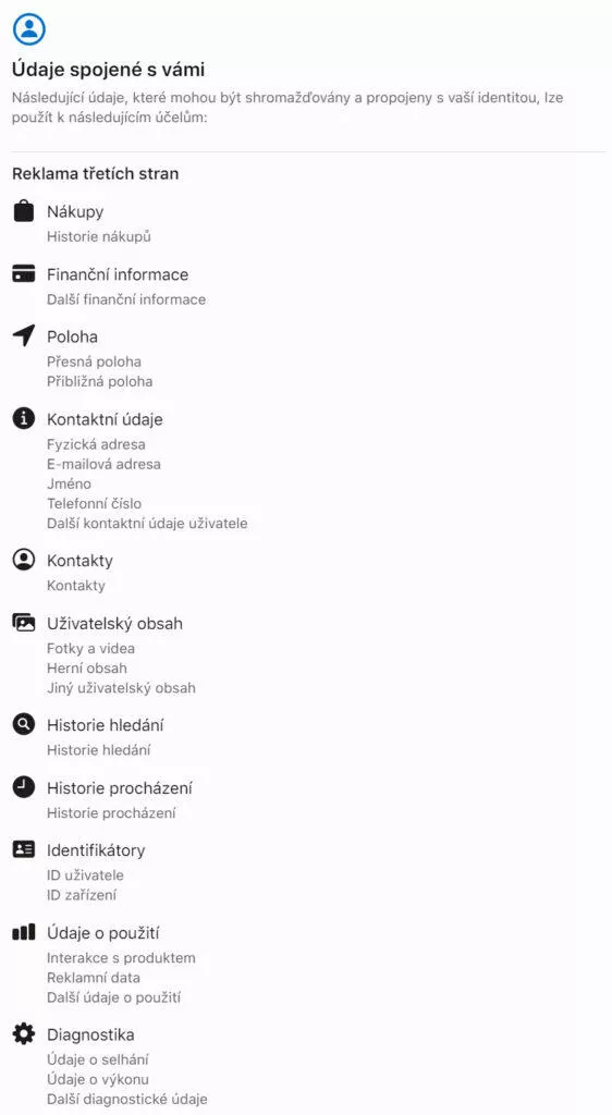 ochrana soukromí v aplikaci Messenger