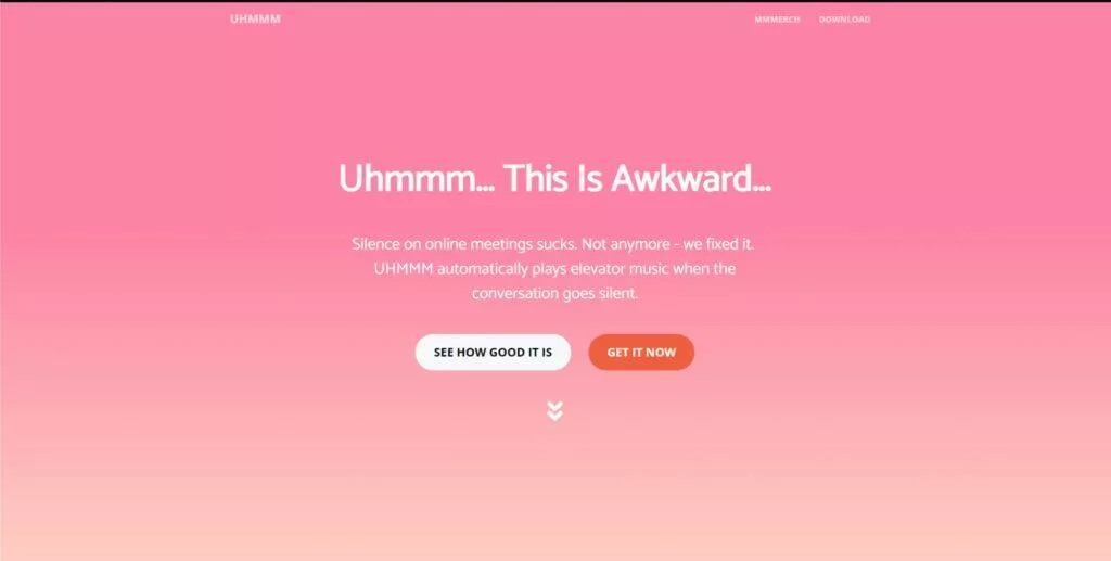 google inspirativní weby aplikace 2020 Uhmmm.app